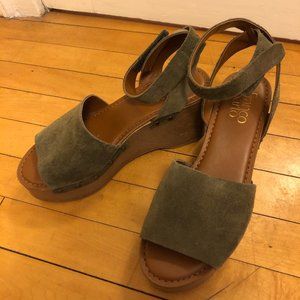 Franco Sarto Suede Wedges